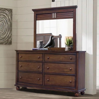 Tyntesfield 6 Drawer Dresser with Mirror | Wayfair North America