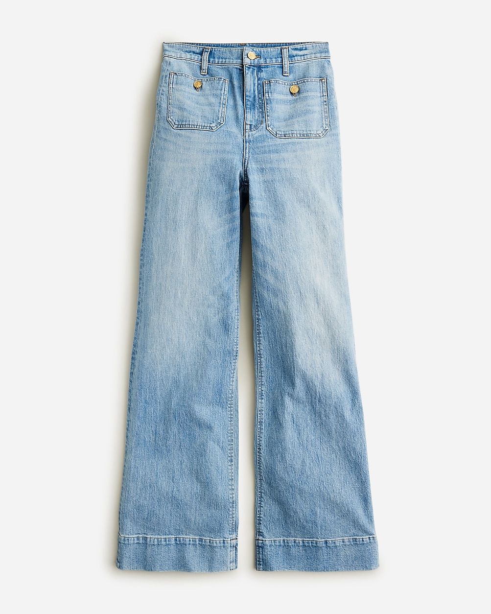 Petite sailor denim trouser in Blue River wash | J.Crew US