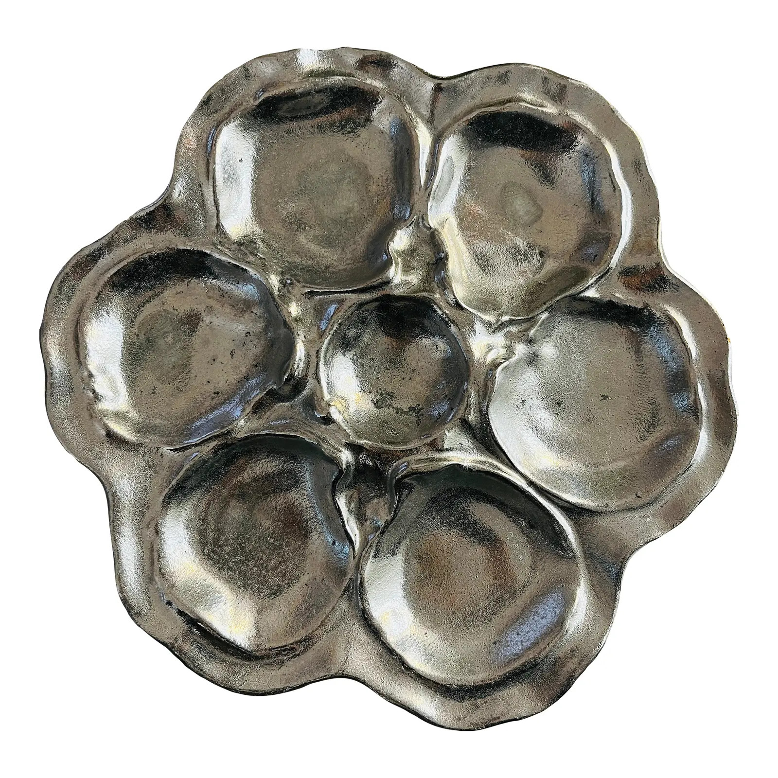 Mid-Century Oyster Plate | Chairish