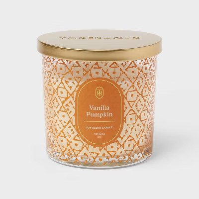 Vanilla Pumpkin Jar Candle Orange White 12oz - Threshold™ | Target