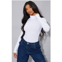 Essentiel Body col roulé blanc, Blanc | PrettyLittleThing (FR)