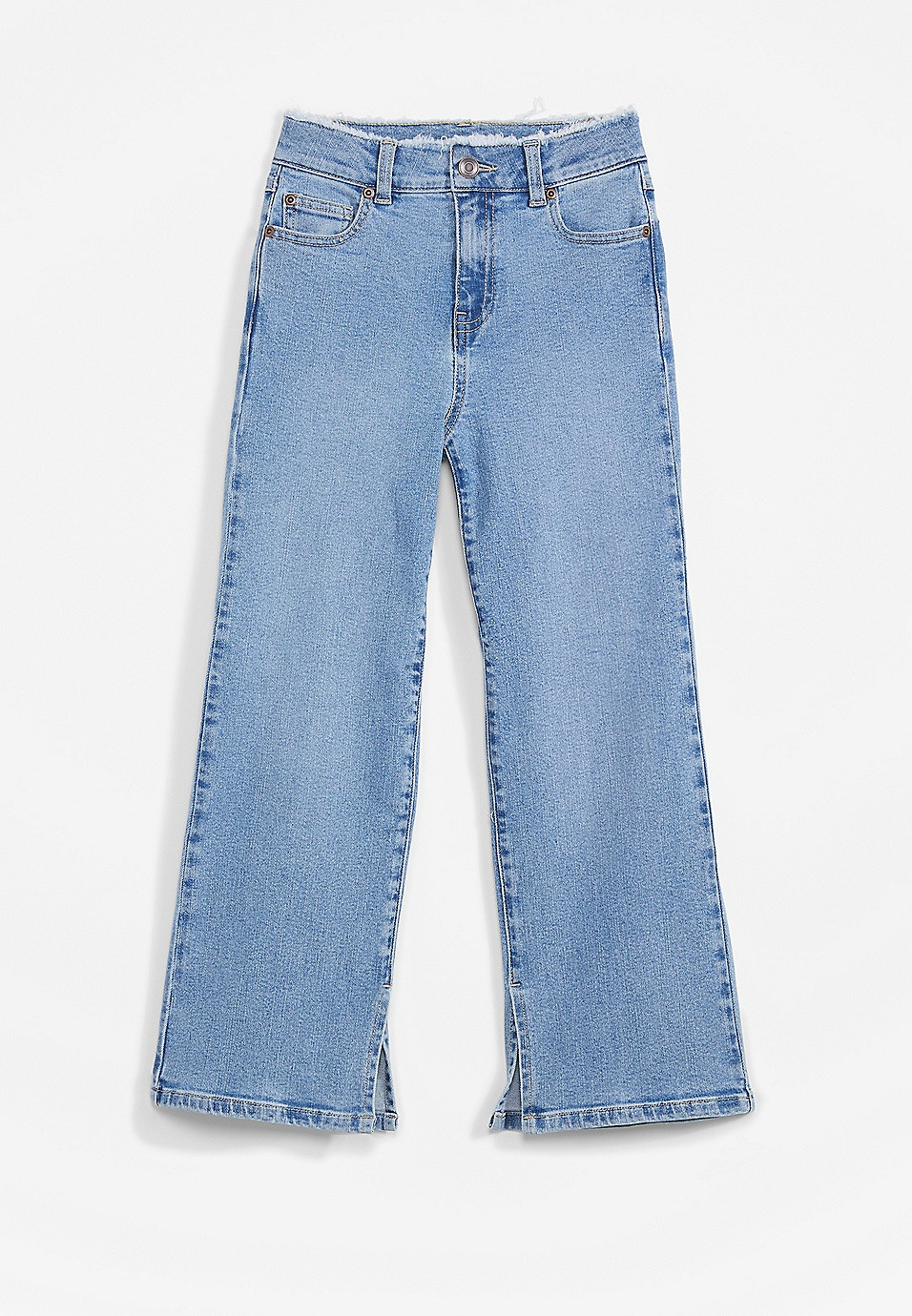 Girls High Rise Wide Leg Jeans | Maurices