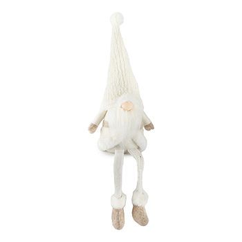 North Pole Trading Co. Chateau 25" Ivory Coat Knit Gnome | JCPenney