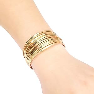 Fesciory Leather Wrap Bracelets for Women, Boho Leopard Multi-Layer Crystal Beads Cuff Bracelet J... | Amazon (US)