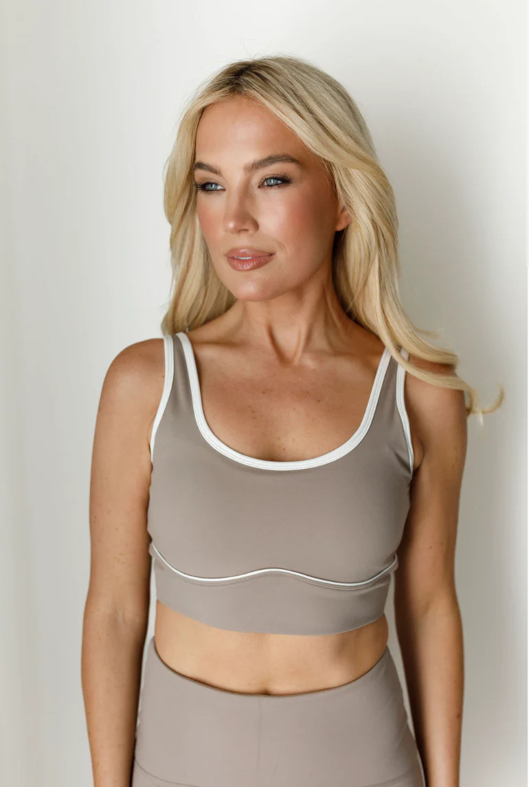 Brushed Power Piped Bra | Salt Project