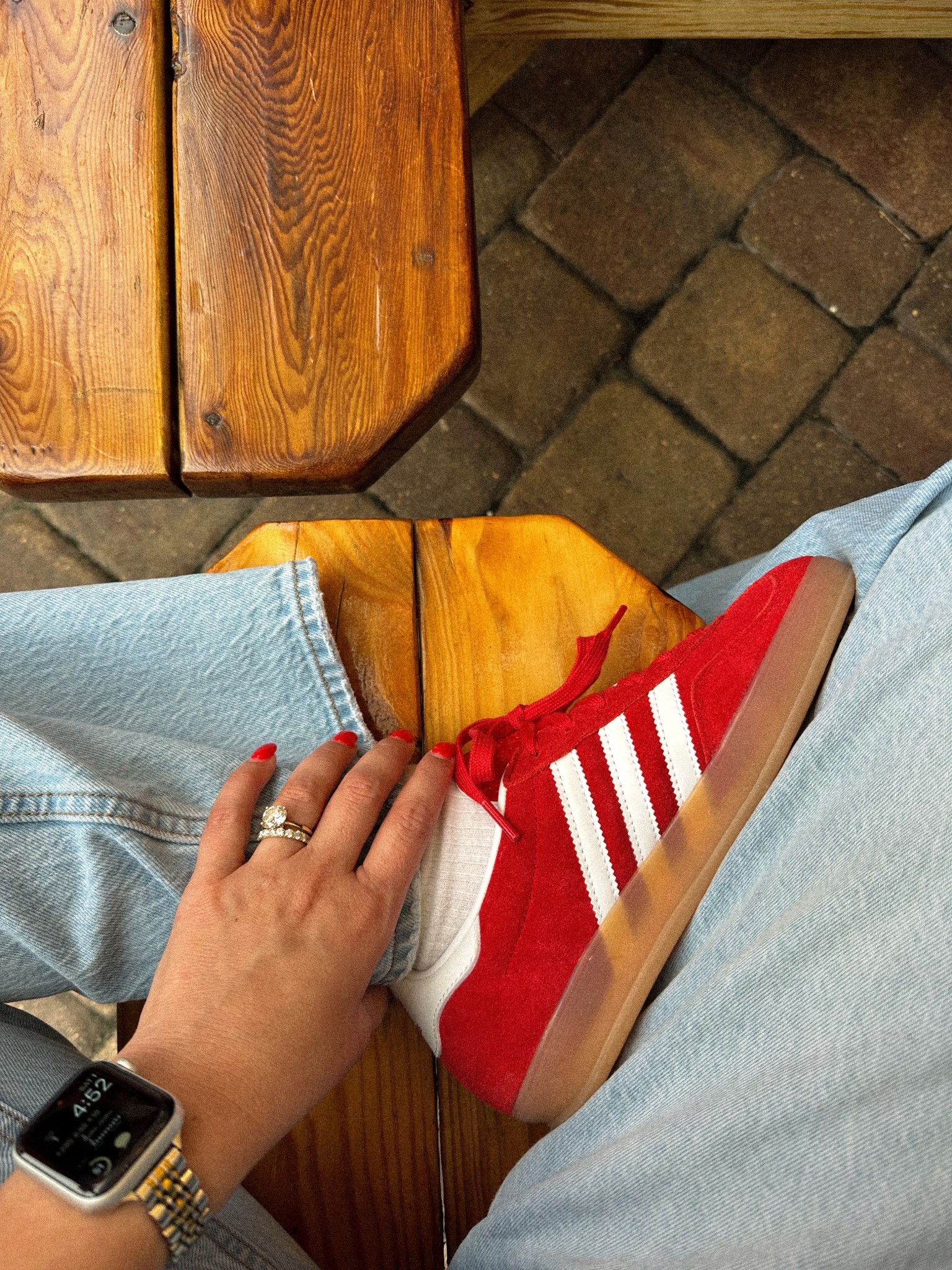 👟❤️
#adidas #gazelle #goat #red #shoes

#LTKShoeCrush