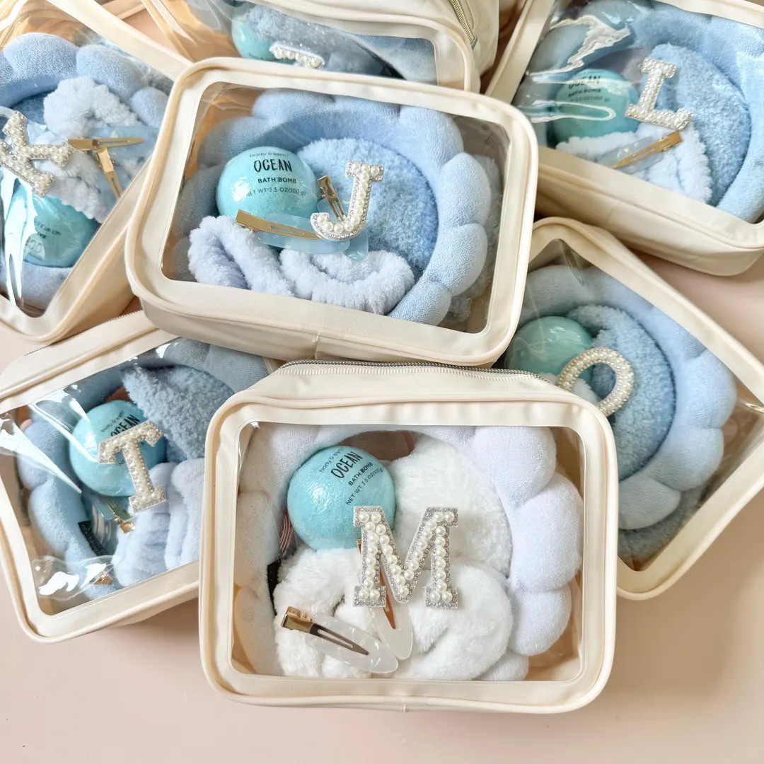 Preppy Girl Trip Gifts for Last Toast on the Coast Bachelorette Party Favor Spa Kit Gift for Blue... | Etsy (US)