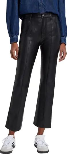 7 For All Mankind High Waist Slim Kick Faux Leather Flare Pants | Nordstrom | Nordstrom