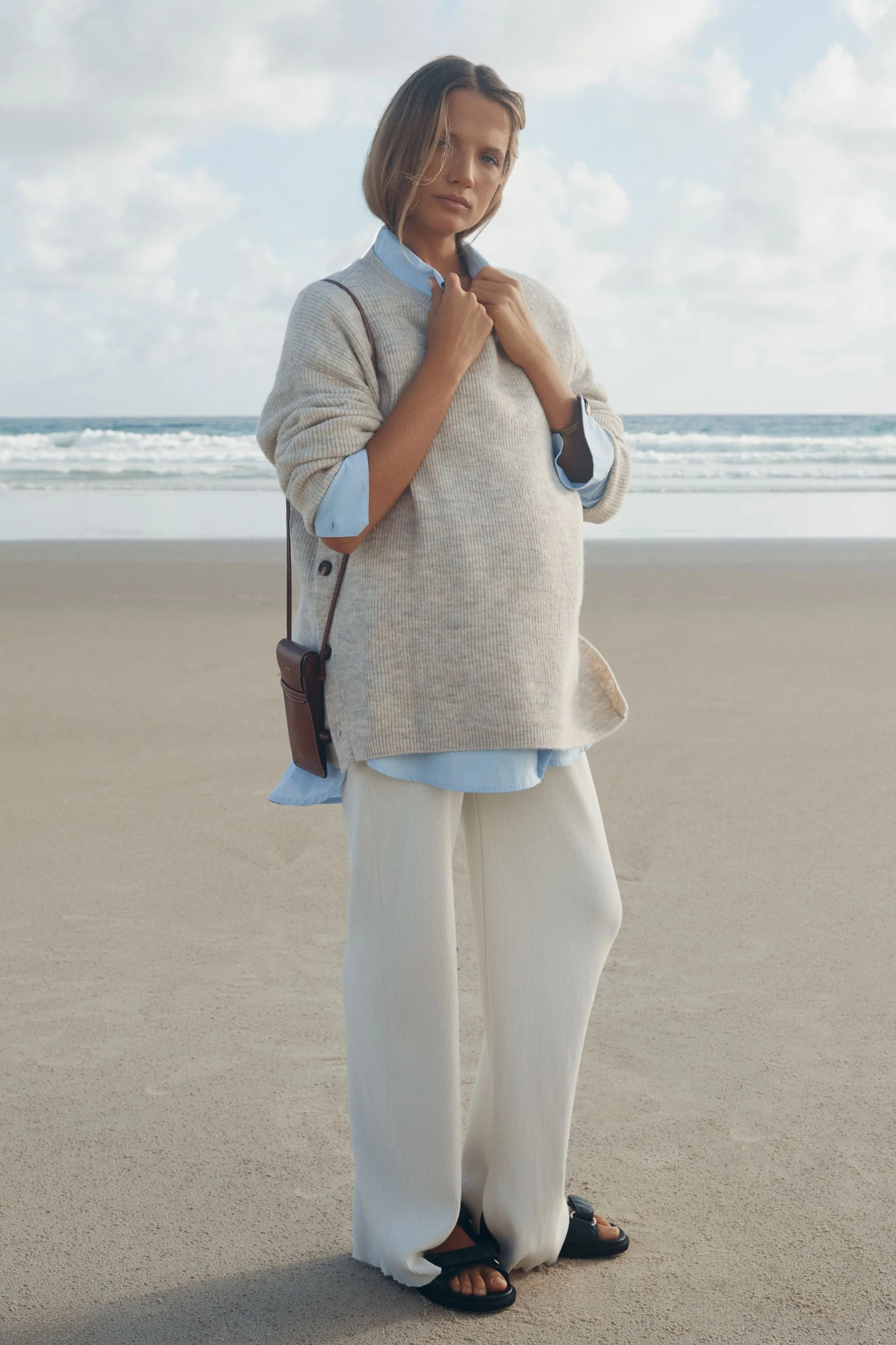 Fluffy Jumper (Light Sand) | Legoe Heritage Maternity APAC