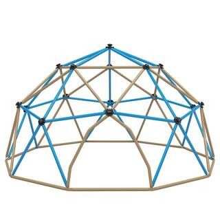 TIRAMISUBEST 12 ft. Multi-Colored Outdoor Dome Climber Jungle Gym Geometric Playground Kids Climbing | The Home Depot