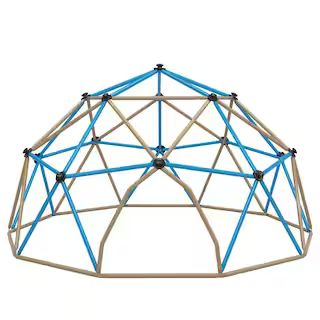 TIRAMISUBEST 12 ft. Multi-Colored Outdoor Dome Climber Jungle Gym Geometric Playground Kids Climbing | The Home Depot