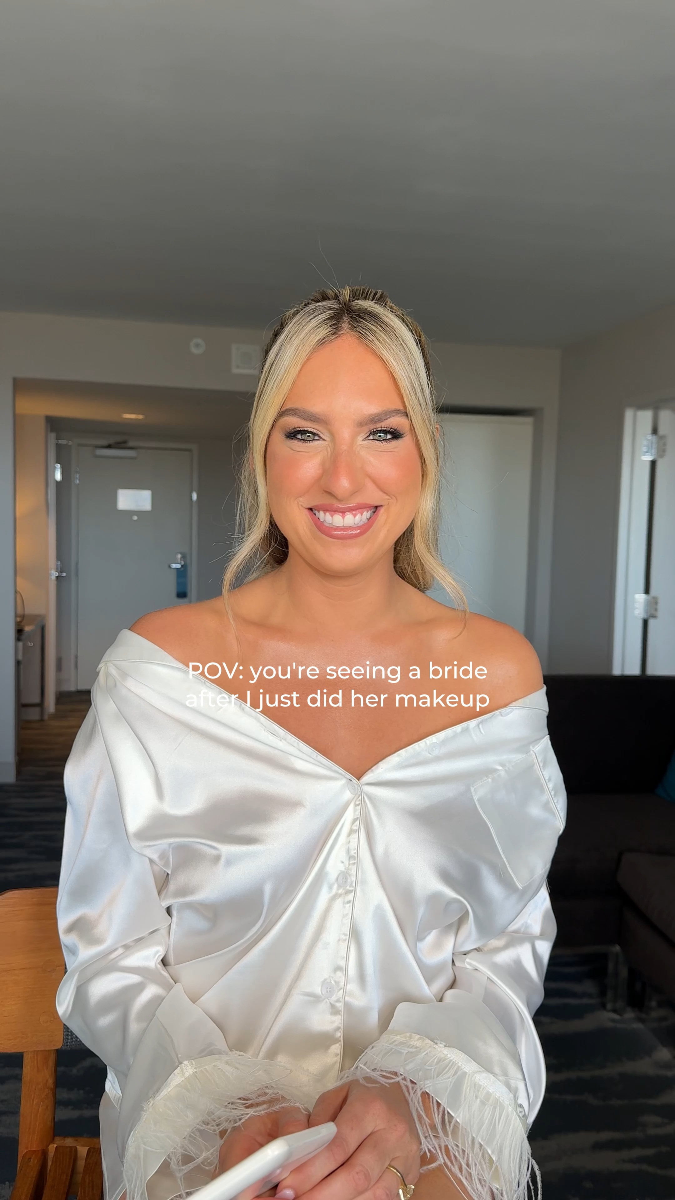 Bridal makeup is not just about beauty.
It is about creating a sense of calm, confidence, and quiet luxury.

That first look in the mirror.
The soft smile.
The knowing she is ready.

If you are getting married in 2026 or 2027 and want a refined, elevated bridal experience, comment GLOW to secure your date.🤍🥂 

 #LTKBeauty #LTKWedding