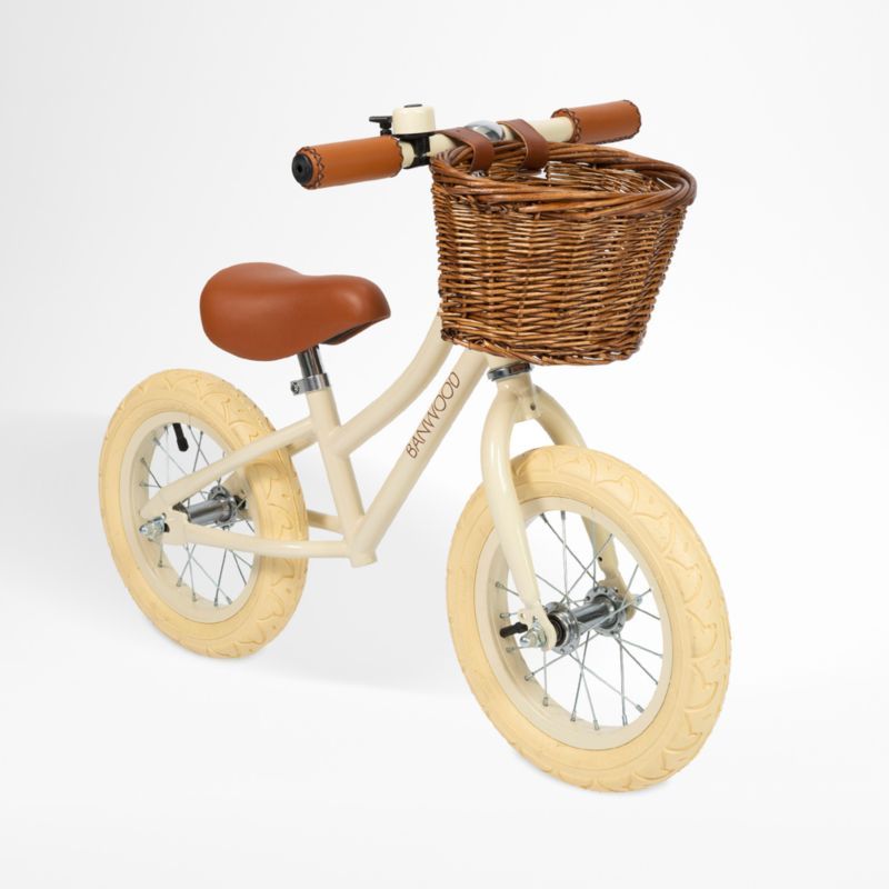 Banwood Kids Cream Balance Bike | Crate & Kids | Crate & Barrel