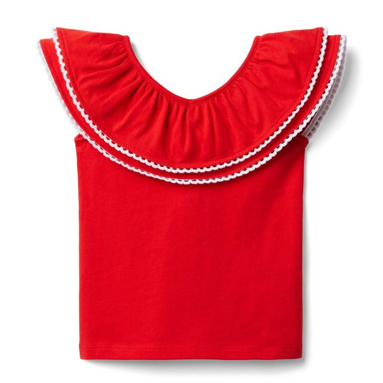 Ruffle Collar Jersey Top | Janie and Jack