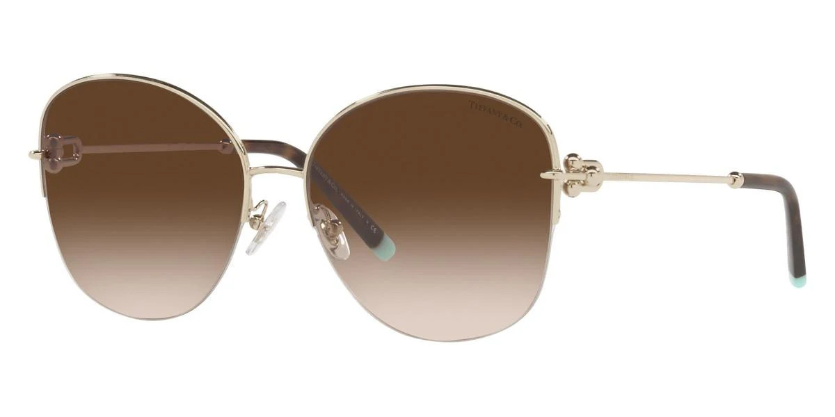 Tiffany 3082 Sunglasses 60213B - Gold - Brown Gradient Women Pillow | Designer Optics