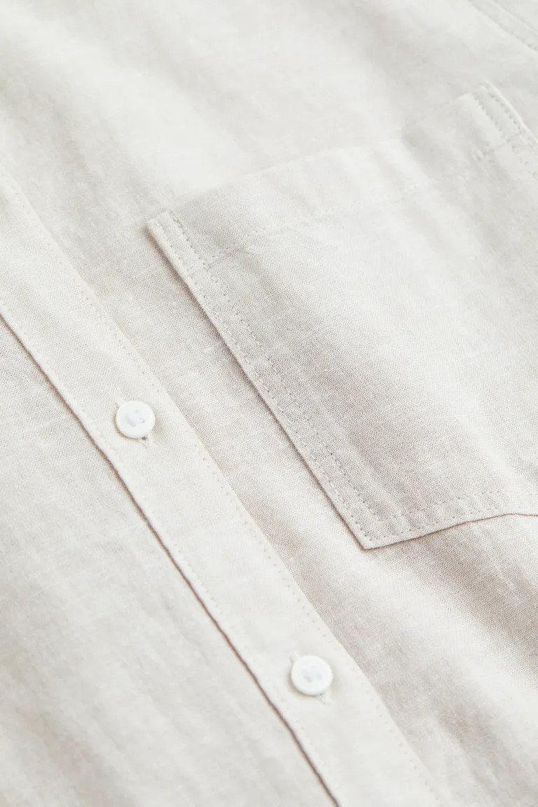 Linen-blend Shirt | H&M (US + CA)