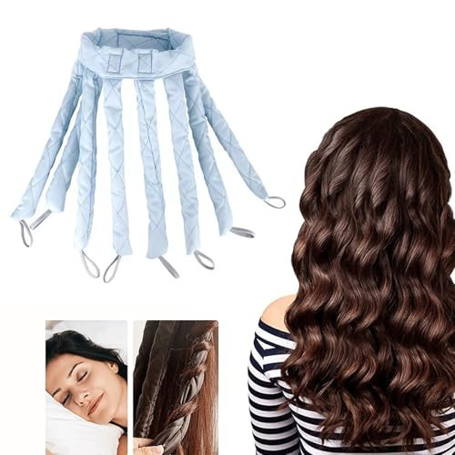 Heatless Curls Headband Adjustable Heatless Hair Curler, Removable Claw Design No Heat Curling Rod Headband Lazy Hair Curler for Long Hair, DIY Hair Rollers Styling Tool for Curls Wave | Amazon (US)