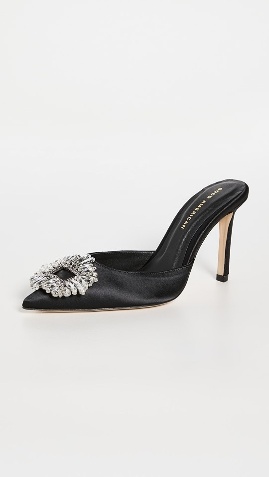 Jeweled Glass Slipper Mules | Shopbop