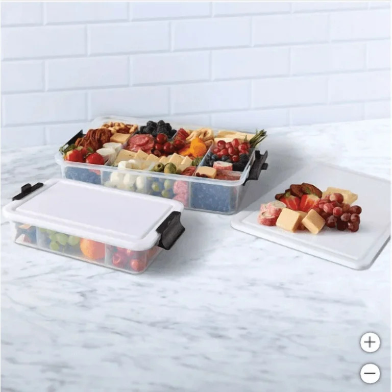 Sabatier Snacklebox 2-piece Set with Cutting Board Lids | Walmart (US)
