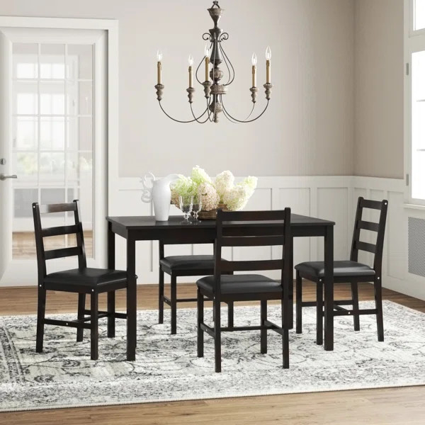 Texel 4 - Person Beech Solid Wood Dining Set | Wayfair North America