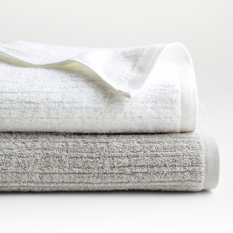 Ribbed Bath Towels | Crate & Barrel | Crate & Barrel