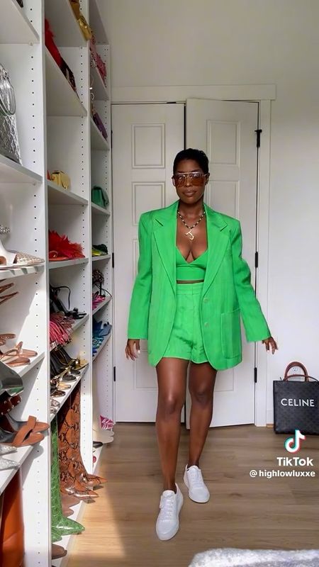 Feeling lucky in this green spring fit! Shop the look below. Bag is a one-of-a-kind from YSL 🤩

#LTKfit #LTKstyletip #LTKFind