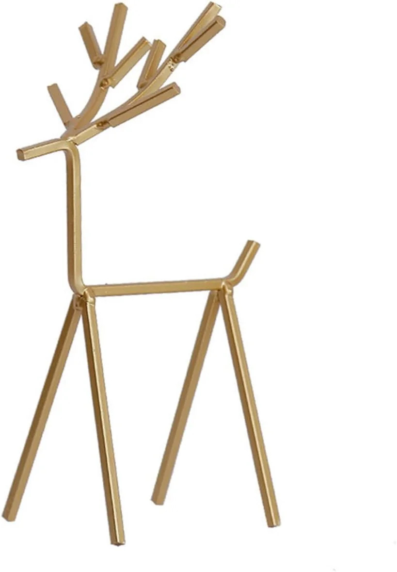 HDGSKBUA Iron Deer Vintage Decor Jewelry Rack Ornaments Metal Deer Statue Vintage Art Decoration ... | Walmart (US)
