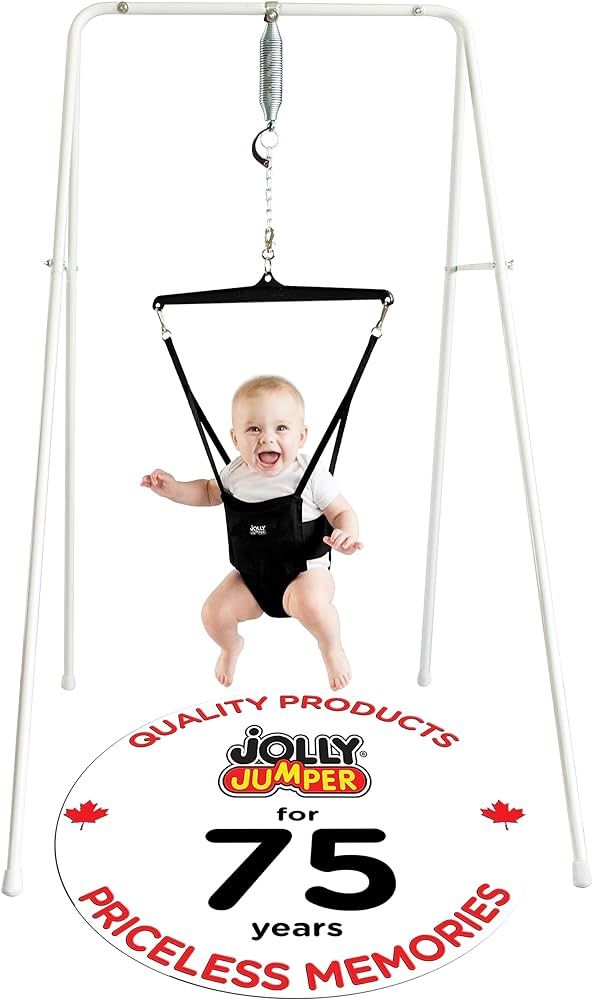 Jolly Jumper **CLASSIC** - Black Saddle- The Original Jolly Jumper with stand. Trusted by parents... | Amazon (US)