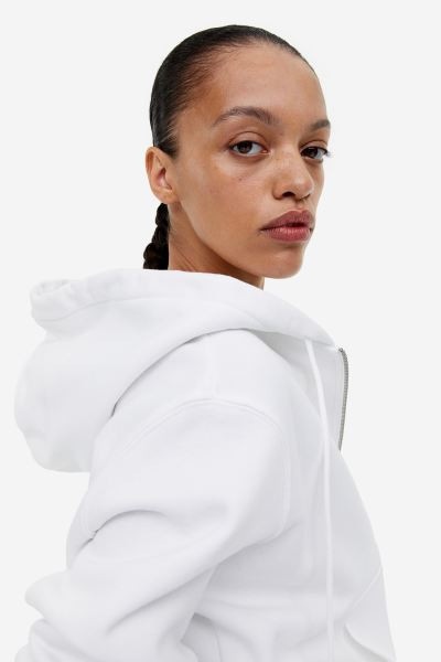 Hooded Jacket - Light gray melange - Ladies | H&M US | H&M (US + CA)