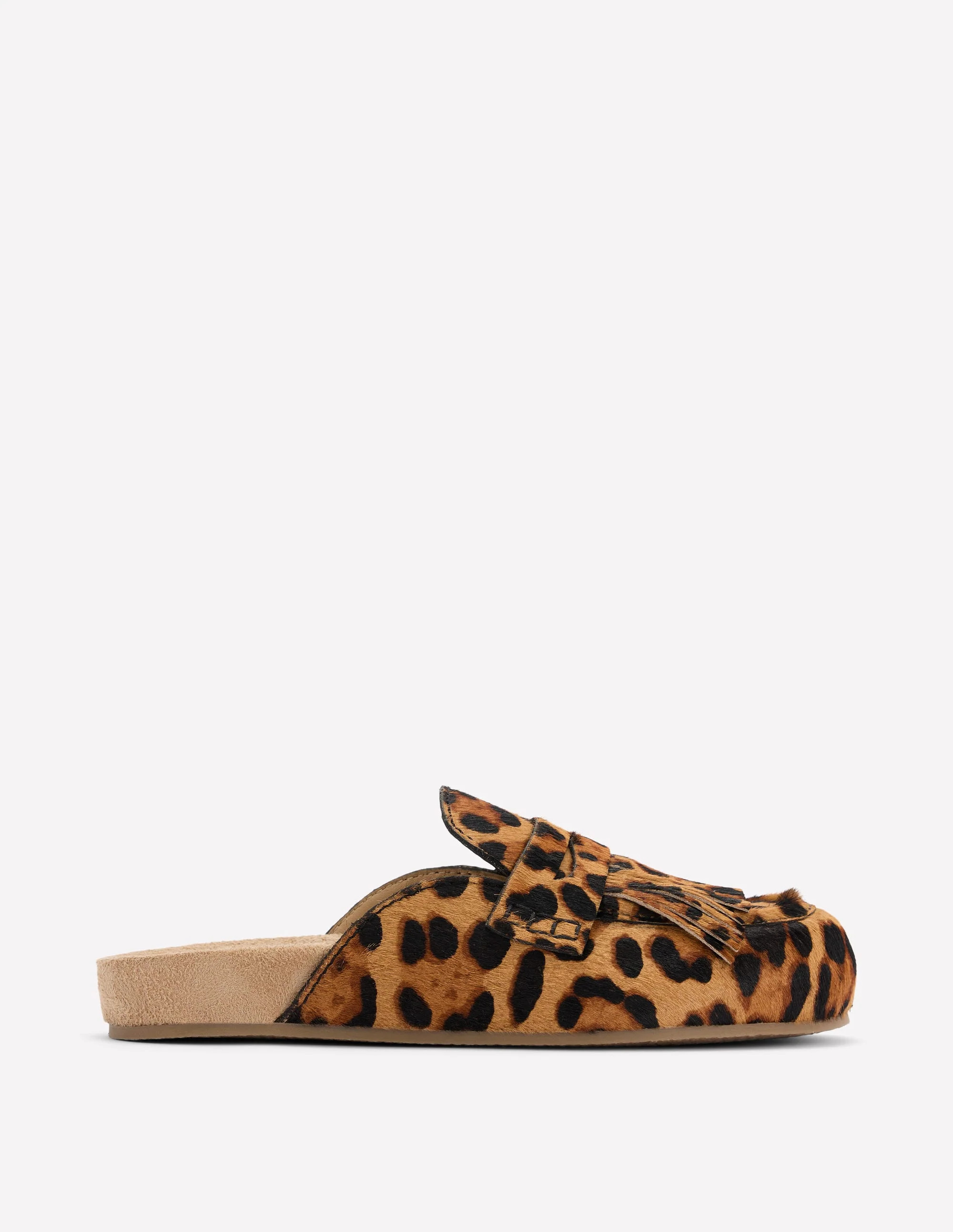 Etta Ghillie Mule Clogs-Classic Leopard | Boden (US)
