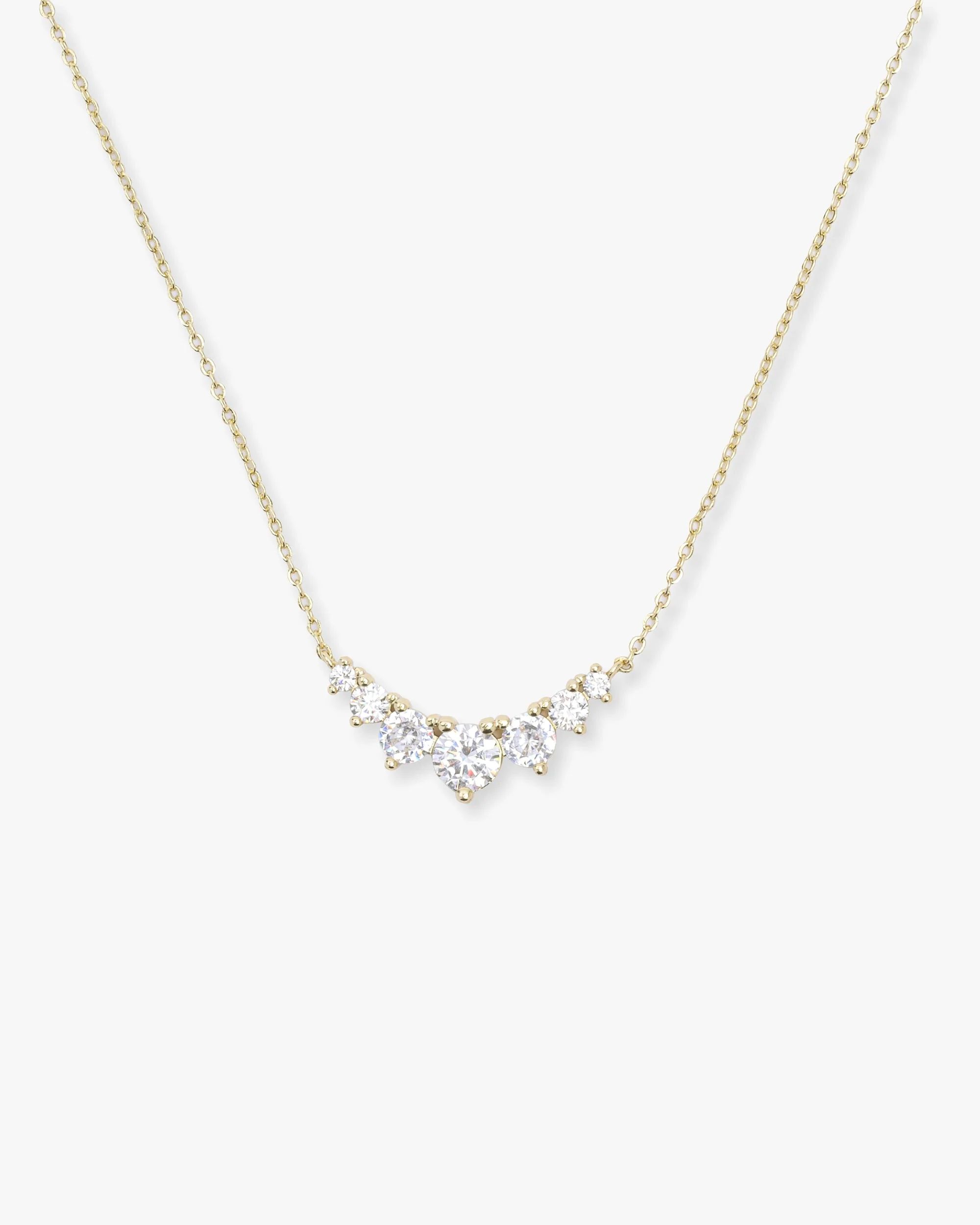 Not Your Basic Multi Stone Pendant Necklace - Gold | Melinda Maria