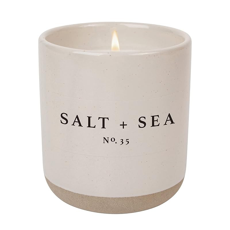 Sweet Water Decor Salt and Sea Candle | Sea Salt, Citrus, Amber, Musk, Beach Scented Soy Candles ... | Amazon (US)