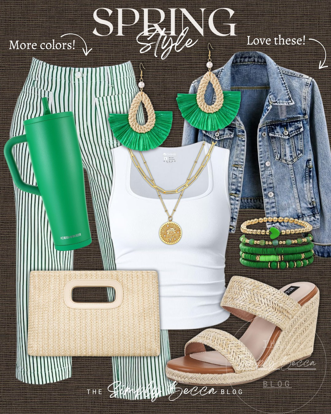 These jeans are toooo fun! 🤩 Great for a spring night.

@amazon 

 #amazonfashion #ltkwomens #springstyle #springoutfits2026 #stripes #wedges #LTKootd #LTKmomlife #LTKSeasonal