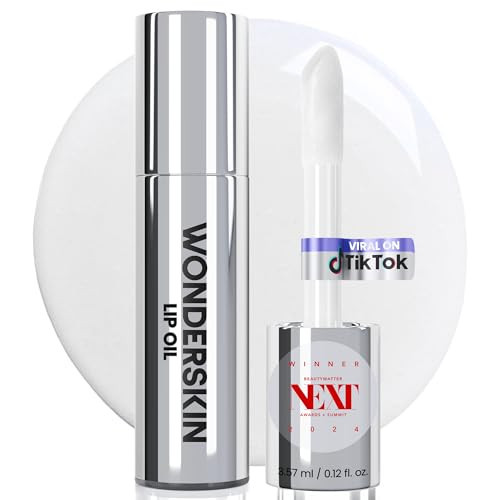 Wonderskin Lip Oil - Lip Rehab Serum Oil, Hydrating and Moisturizing Clear Serum for Dry Lips - Natural, Vegan and Non-sticky (Clear) | Amazon (US)