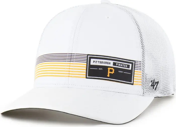 Men's '47  White Pittsburgh Pirates Rangefinder brrr Trucker Adjustable Hat | Nordstrom