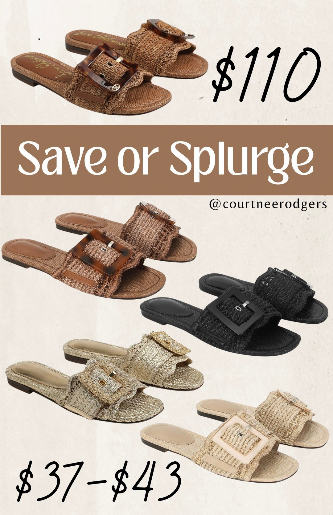 Save or Splurge Sam Edelman Raffia Sandals 🔆 Ordered the save in brown and gold!

Sandals, Amazon, look for less, save or splurge 

#LTKFindsUnder50 #LTKSaleAlert #LTKFindsUnder100