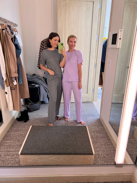 Nordstrom Sale pajama sets - soo soft!
We’re both wearing a size small 

#LTKxNSale