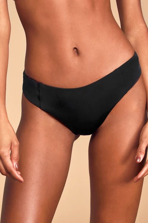 Ronson Black Cheeky Bikini Bottom | Lulus (US)