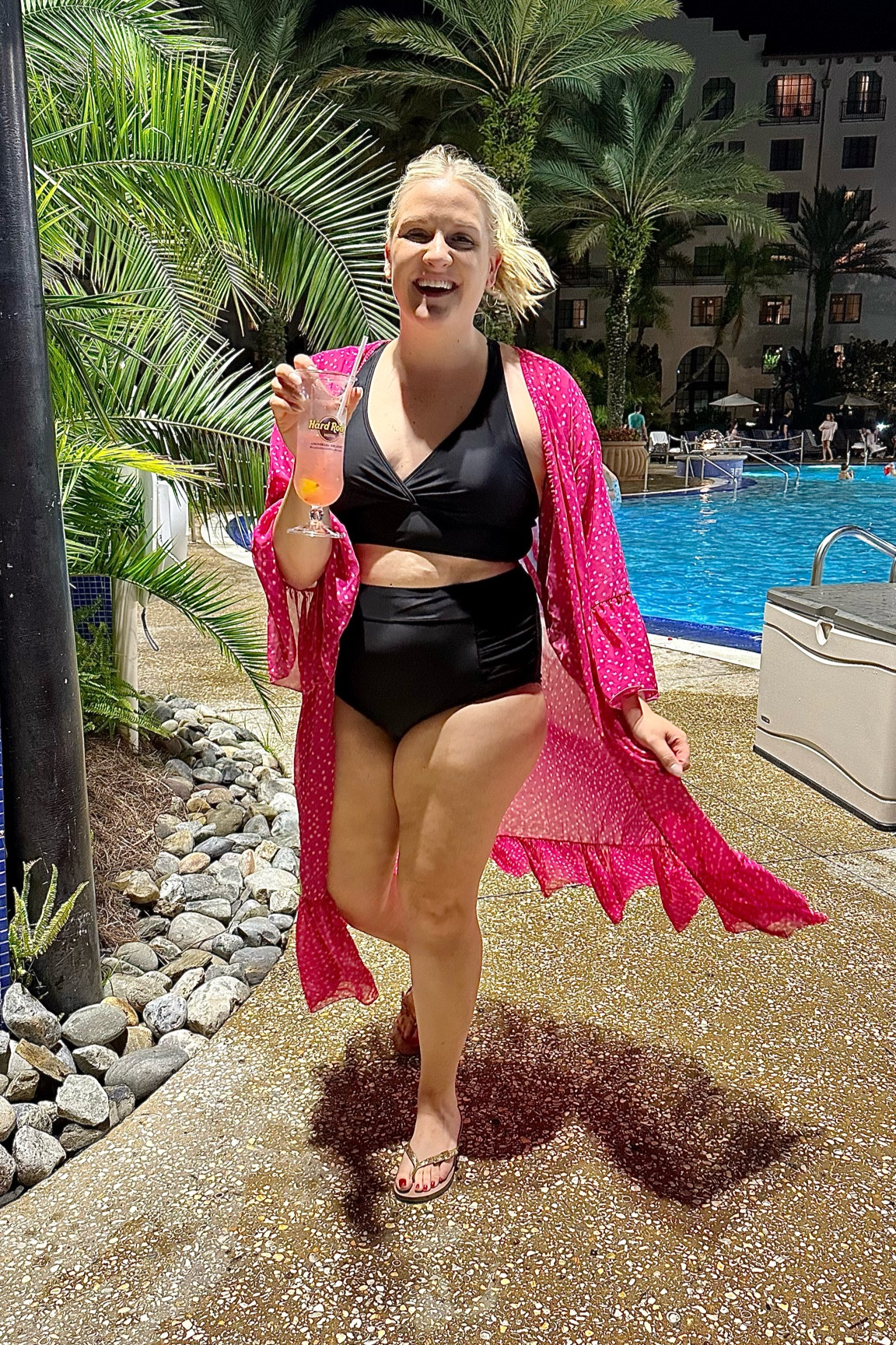 We made it to Disney! Was so happy to trade our 20* and snow in for 80* and poolside drinks! Wearing size 14 in suit! 

#LTKcurves #LTKSeasonal #LTKfit