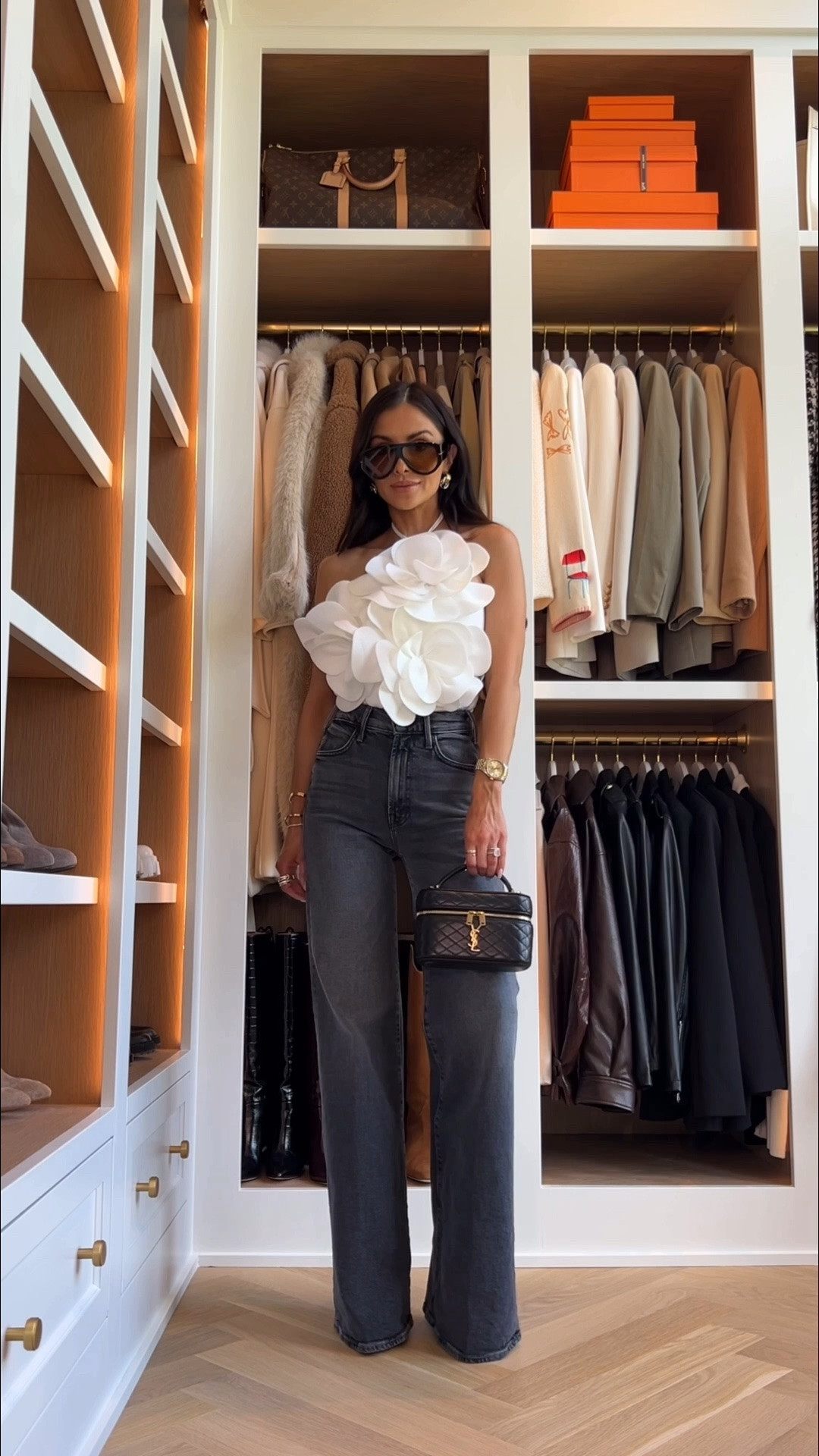 The most flattering jeans in a new wash
Mother jeans in gray wearing a 23
Amazon black tank
Amazon white floral top 
Amazon sunglasses

#LTKOver40 #LTKmomlife #LTKootd
