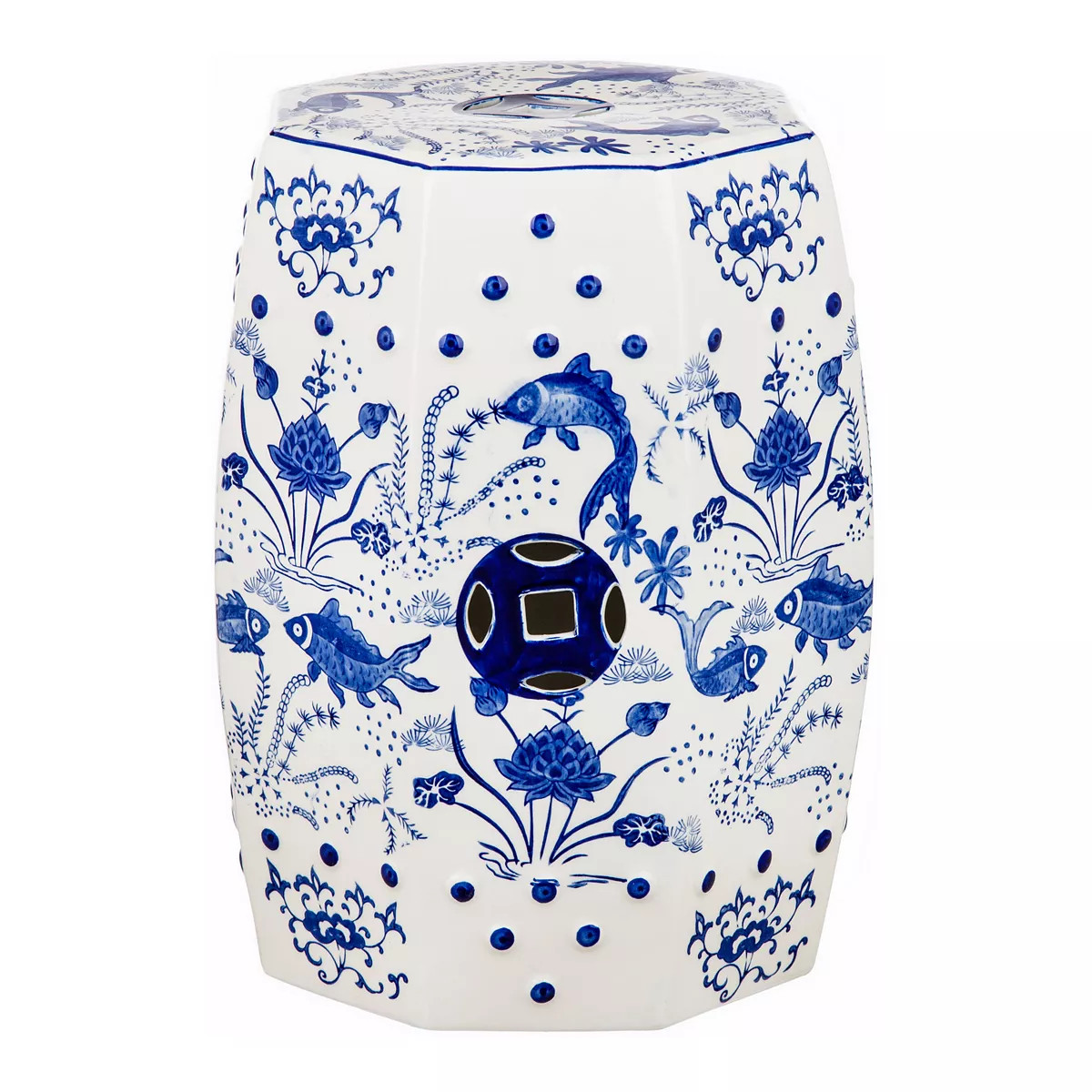Safavieh Lotus Chinoiserie Pattern Indoor / Outdoor Stool | Kohl's