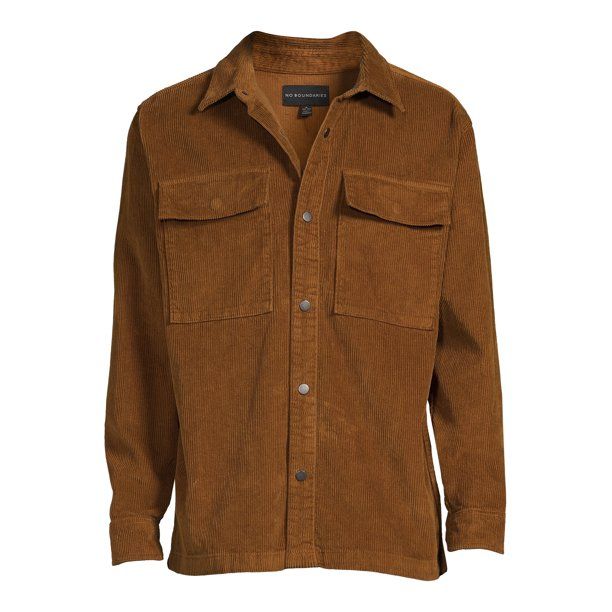 No Boundaries Men's and Big Men's Layering Jacket Corduroy, Sizes up to 5X - Walmart.com | Walmart (US)