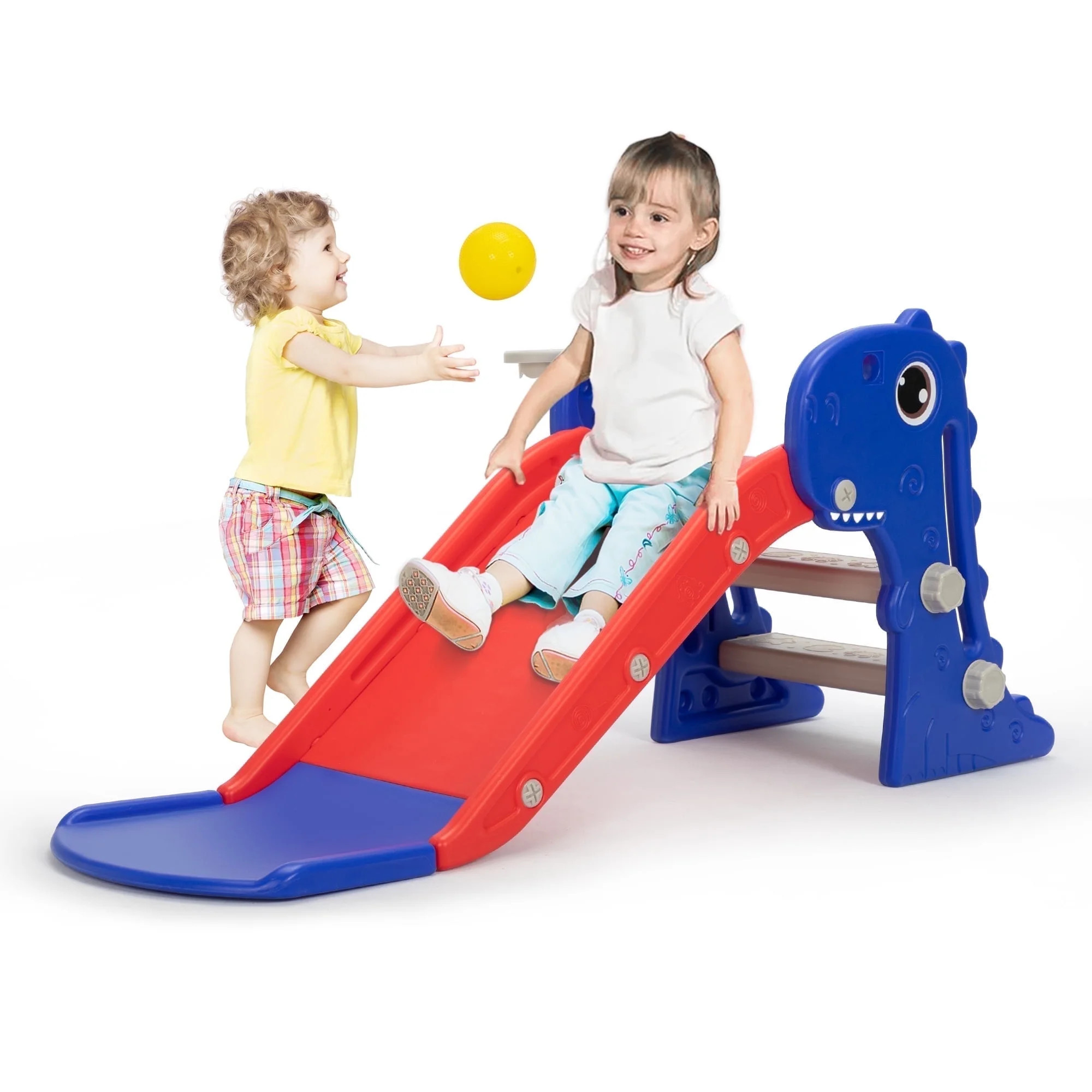 Kids Toys Plastic, Indoor And Outdoor Toddler Slide, 88lbs, 48"L x 21.7"W x 20.5"H | Walmart (US)