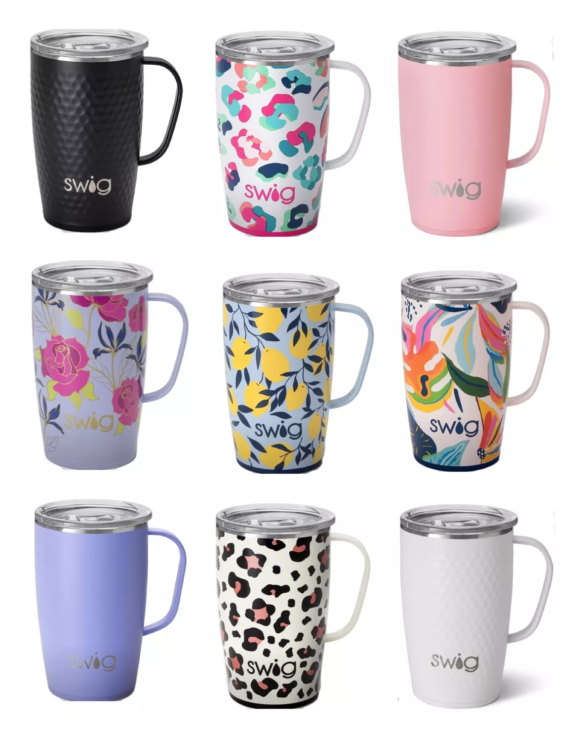Insulated Stainless Steel Travel Mugs with Handles - Swig Life