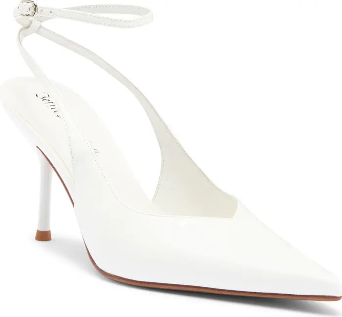 Executive Ankle Strap Pointed Toe Slingback Pump (Women) | Nordstrom