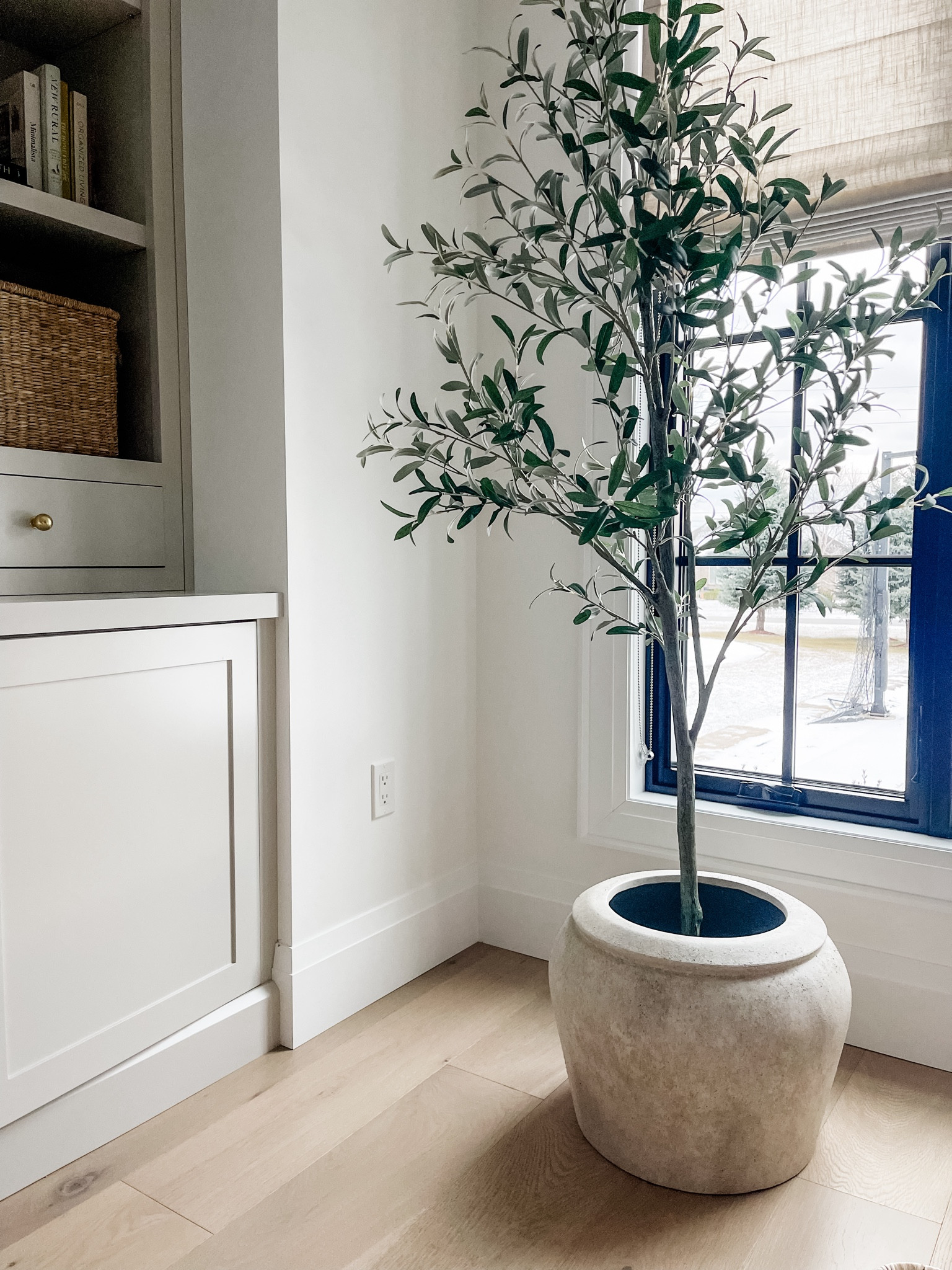 I am obsessed with the faux Pottery Barn Olive trees and how realistic they are- I have 3! 

And these planters from West Elm are stunning- I had to get them in two different colors!

#LTKhome #LTKstyletip