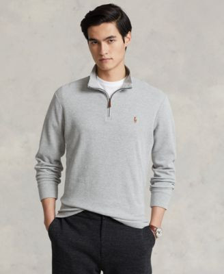 Polo Ralph Lauren Men's Estate-Rib Cotton Quarter-Zip Pullover - Macy's | Macy's