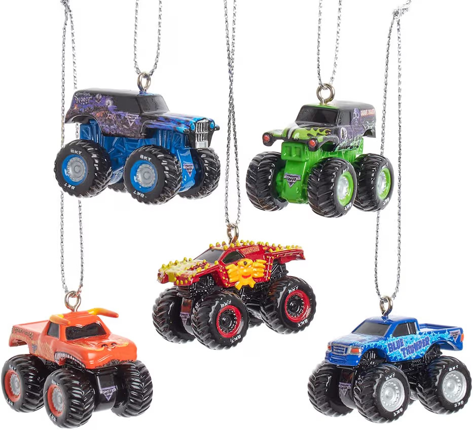 Kurt Adler Monster Jam® Miniature Ornament Set, 5-Piece Set | Amazon (US)