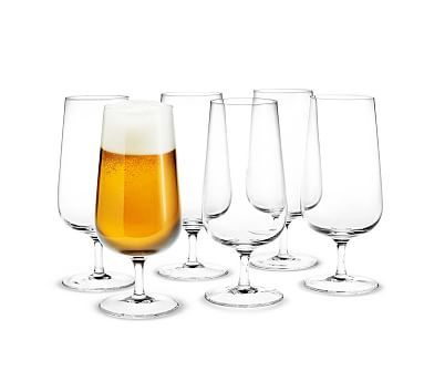 Holmegaard® Bouquet Beer Glasses, Set of 6 | Pottery Barn (US)