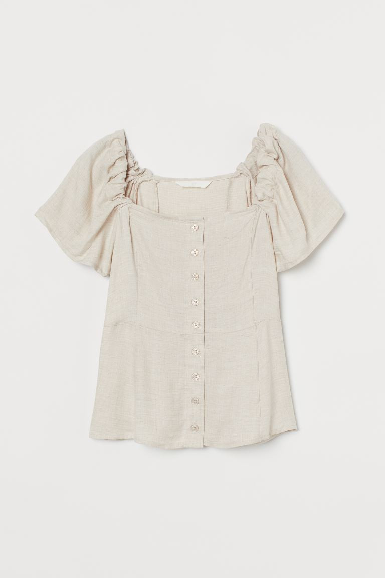 Puff-sleeved Blouse | H&M (US + CA)